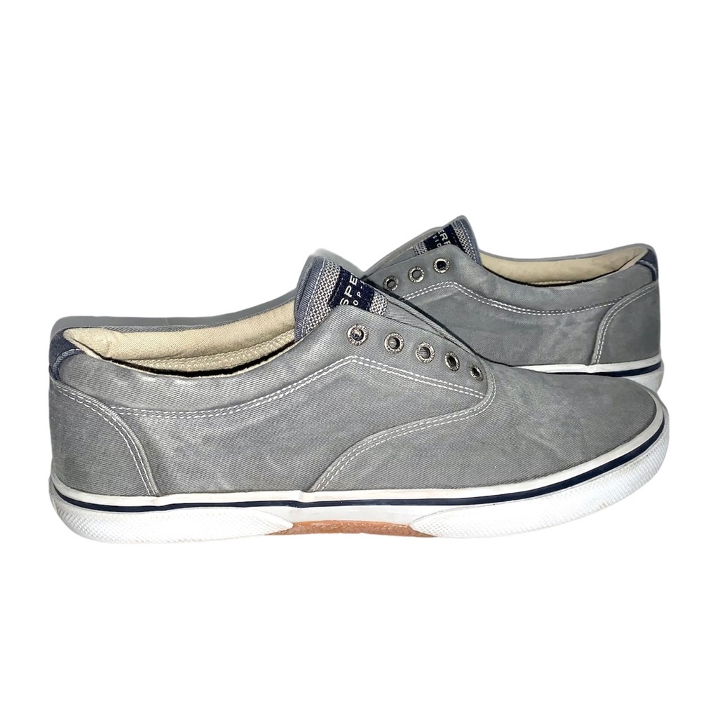 Sperry Halyard CVO Salt Washed Laceless Sneakers - Picture 4 of 10